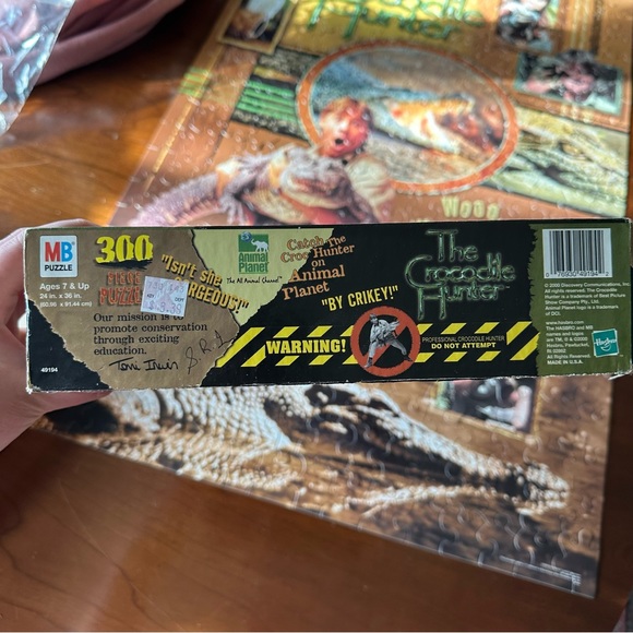 The Crocodile Hunter Steve Irwin 300 Piece Poster 2’ x 3’ Puzzle Hasbro 2000 - Picture 4 of 7